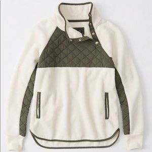 Abercrombie Asymmetrical Snap-up Fleece — small